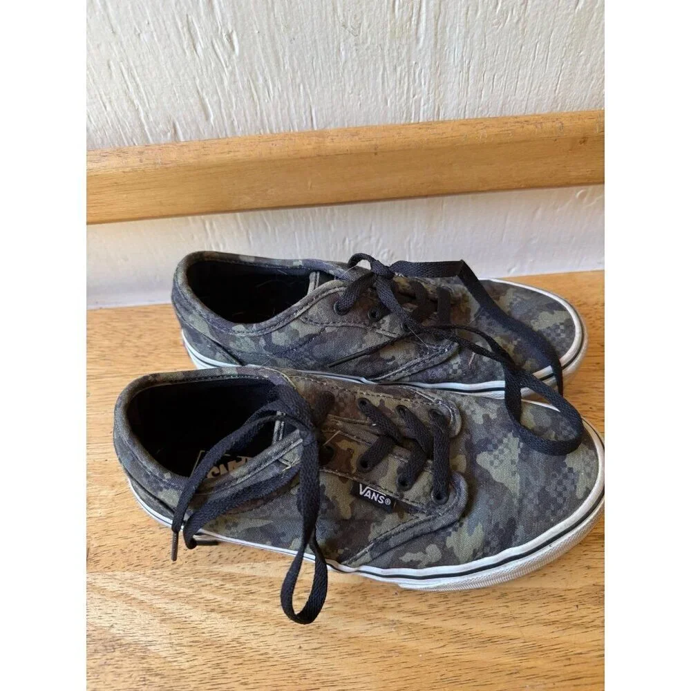 VANS youth size 4 camo sneakers